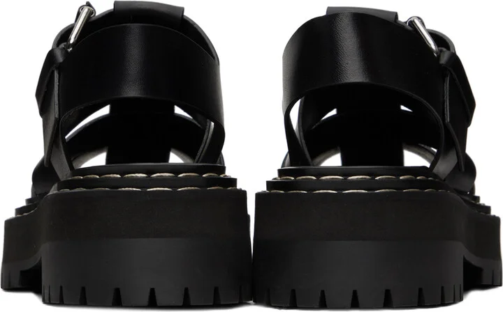 Proenza Schouler Black Lug Sandals - Image 2