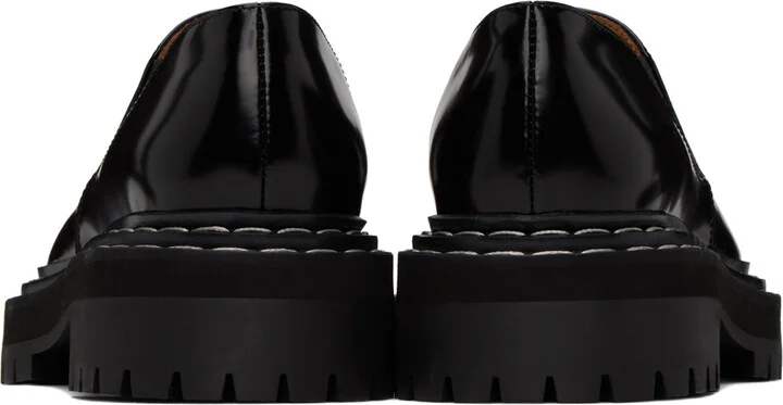Proenza Schouler Black Lug Sole Loafers - Image 2