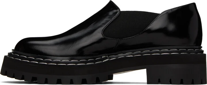Proenza Schouler Black Lug Sole Loafers - Image 3