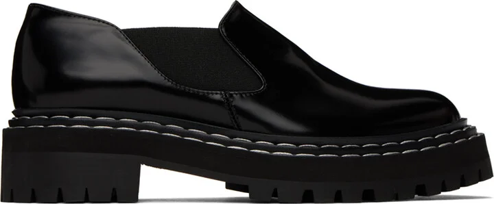 Proenza Schouler Black Lug Sole Loafers