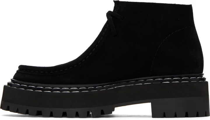 Proenza Schouler Black Lug Sole Platform Boots - Image 3