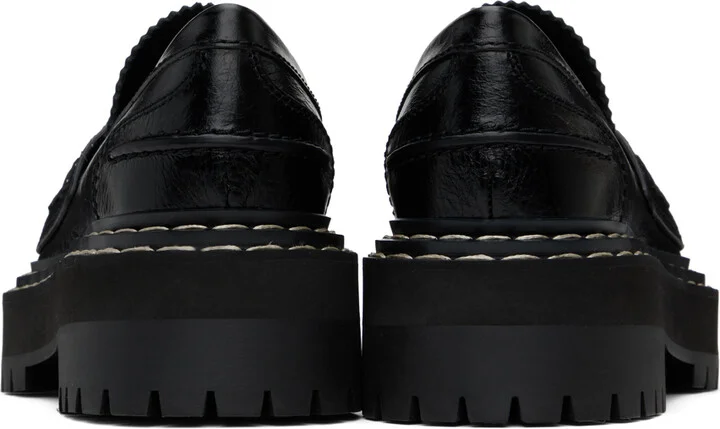 Proenza Schouler Black Lug Sole Platform Loafers - Image 2