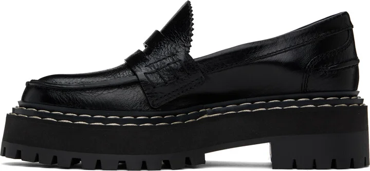 Proenza Schouler Black Lug Sole Platform Loafers - Image 3