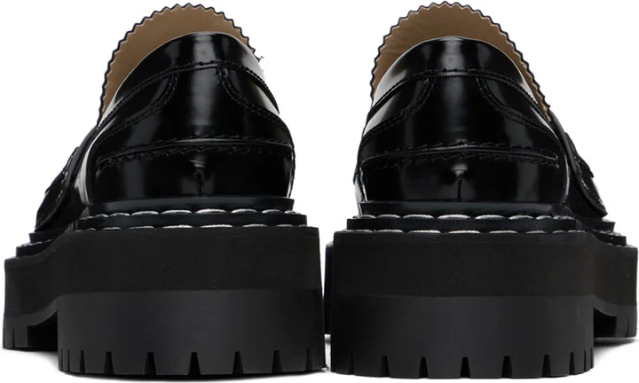 Proenza Schouler Black Lug Sole Platform Loafers - Image 2