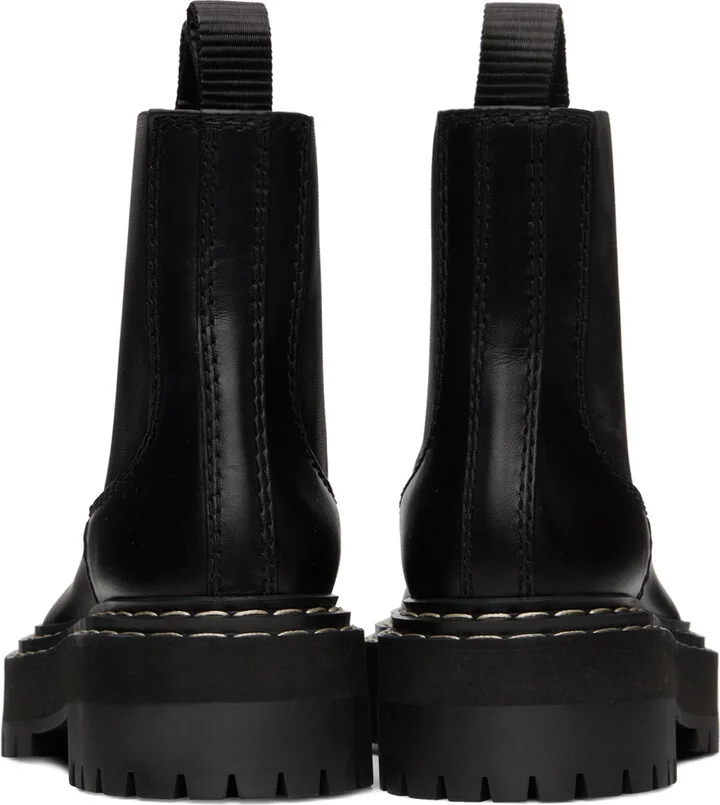 Proenza Schouler Black Platform Chelsea Boots - Image 2