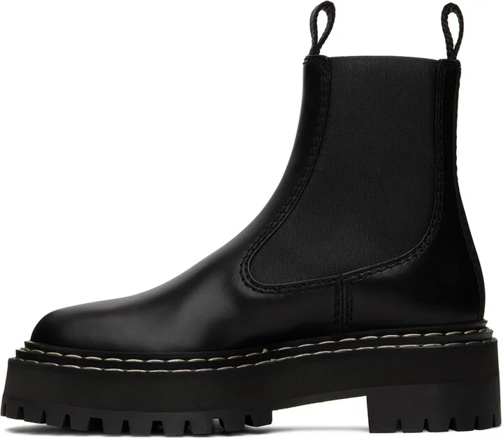Proenza Schouler Black Platform Chelsea Boots - Image 3