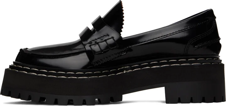 Proenza Schouler Black Platform Loafers - Image 3