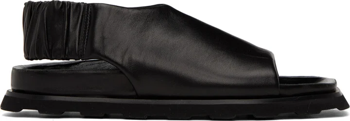 Proenza Schouler Black Slingback Fuss Sandals