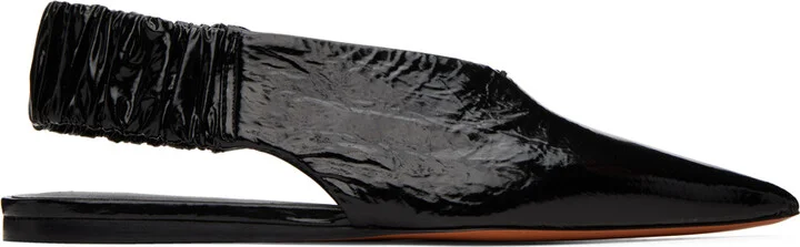Proenza Schouler Black Spike Ballerina Flats
