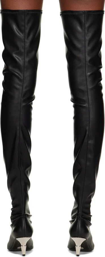 Proenza Schouler Black Spike Over-The-Knee Boots - Image 2