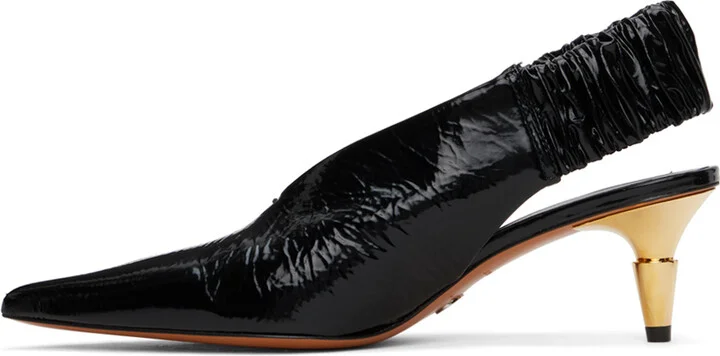 Proenza Schouler Black Spike Slingback Heels - Image 3