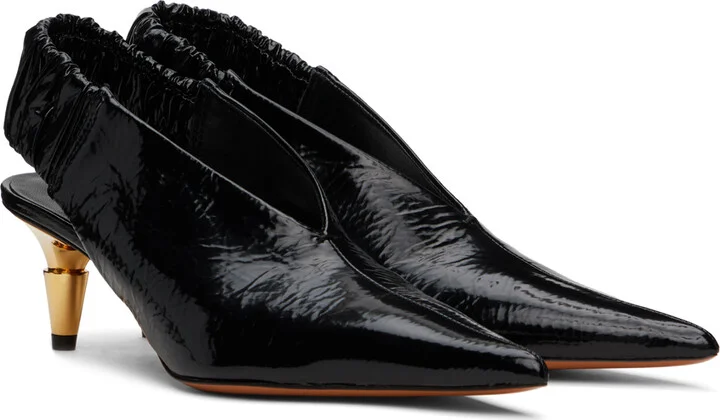 Proenza Schouler Black Spike Slingback Heels - Image 4