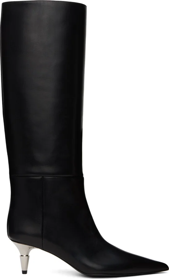 Proenza Schouler Black Spike Tall Boots