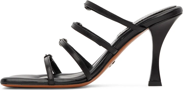Proenza Schouler Black Square Sandals - Image 3