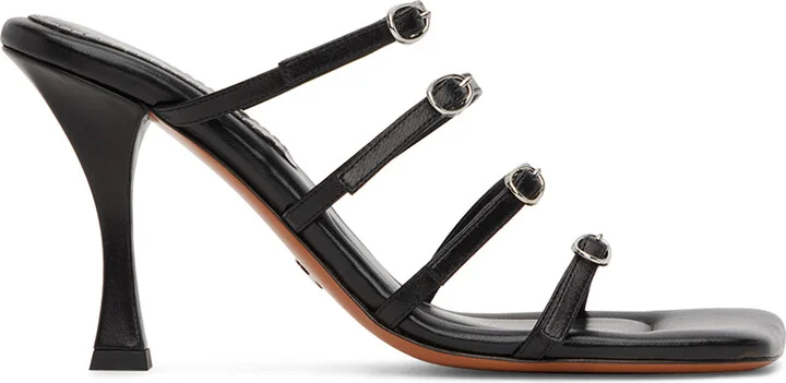 Proenza Schouler Black Square Sandals