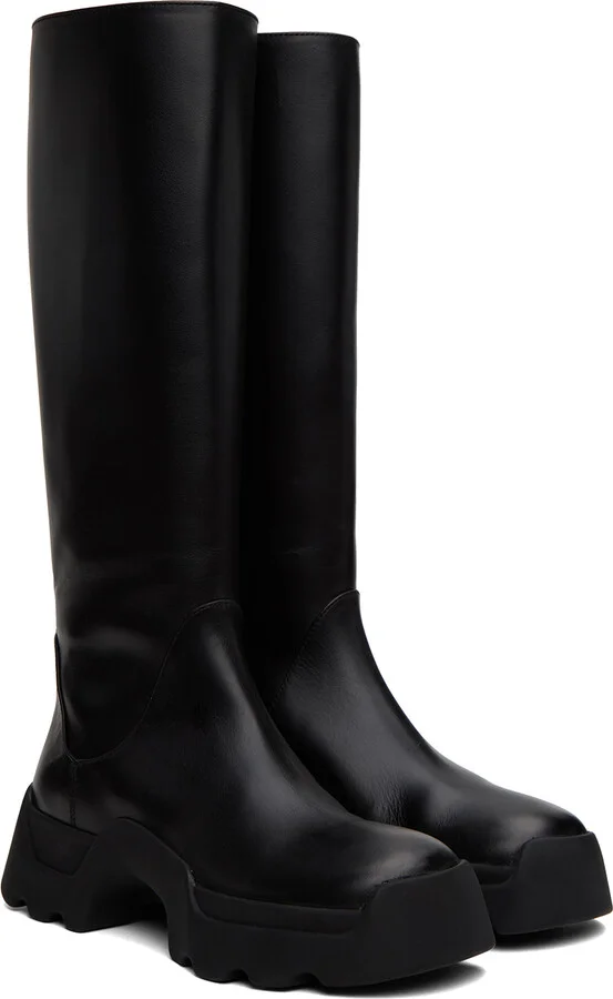 Proenza Schouler Black Stomp Boots - Image 4