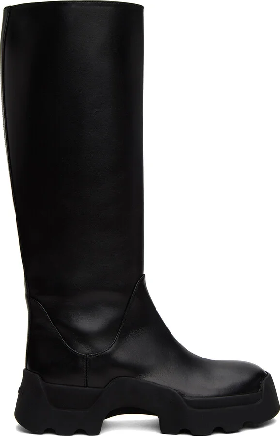 Proenza Schouler Black Stomp Boots