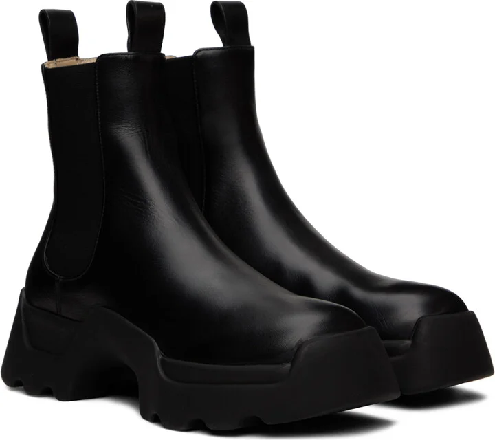 Proenza Schouler Black Stomp Chelsea Boots - Image 4