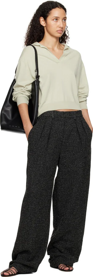 Proenza Schouler Black Tee Cage Flat Sandals - Image 5