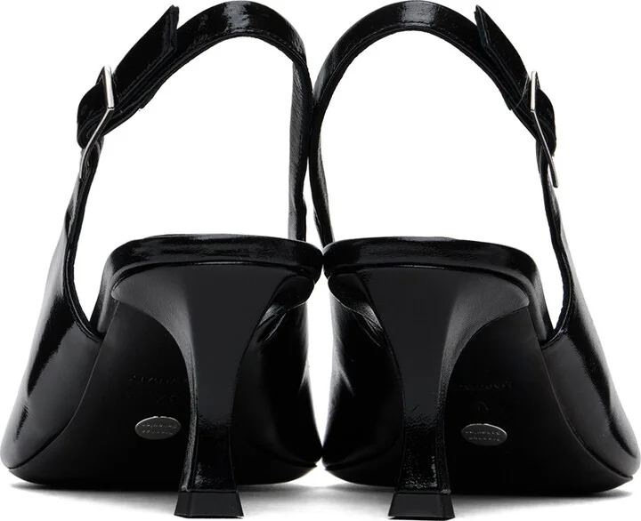 Proenza Schouler Black Trap Slingback Heels - Image 2