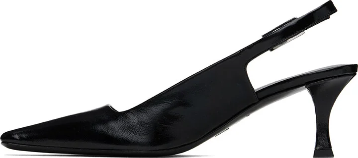 Proenza Schouler Black Trap Slingback Heels - Image 3