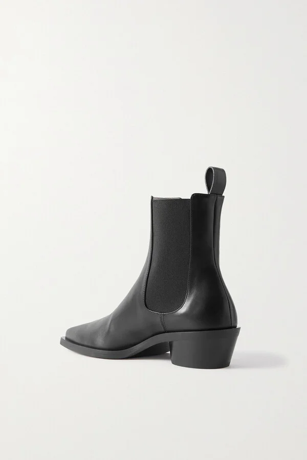Proenza Schouler - Bronco Leather Chelsea Boots - Black - Image 3