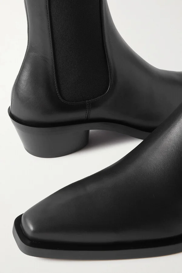 Proenza Schouler - Bronco Leather Chelsea Boots - Black - Image 4