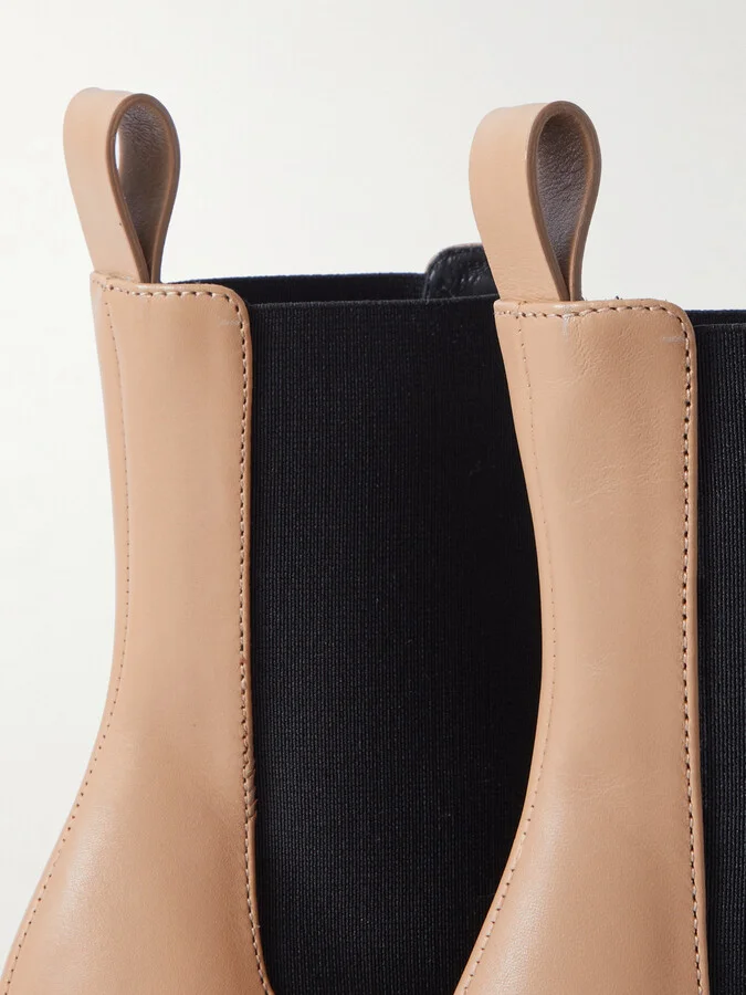 Proenza Schouler - Bronco Leather Chelsea Boots - Neutrals - Image 4