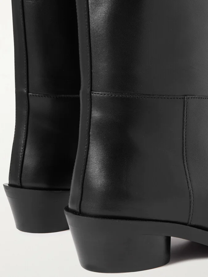 Proenza Schouler - Bronco Leather Knee Boots - Black - Image 4