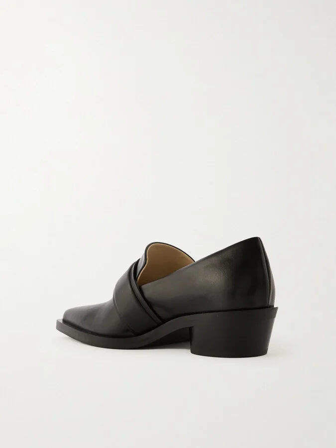 Proenza Schouler - Bronco Leather Loafers - Black - Image 3