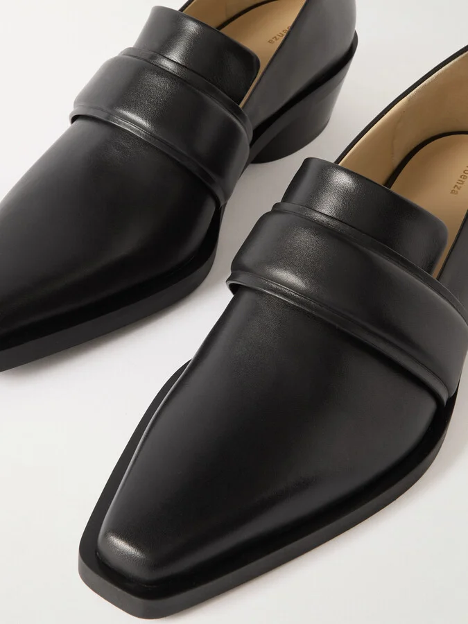 Proenza Schouler - Bronco Leather Loafers - Black - Image 4