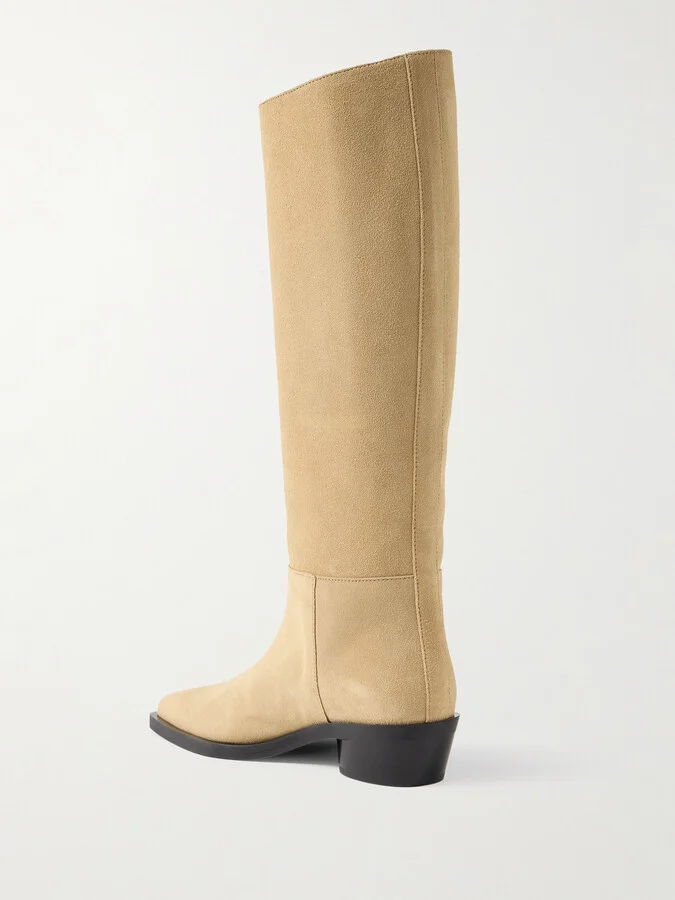 Proenza Schouler - Bronco Suede Knee Boots - Brown - Image 3
