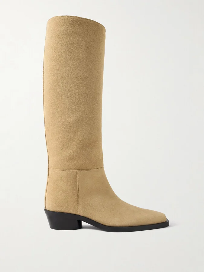 Proenza Schouler - Bronco Suede Knee Boots - Brown
