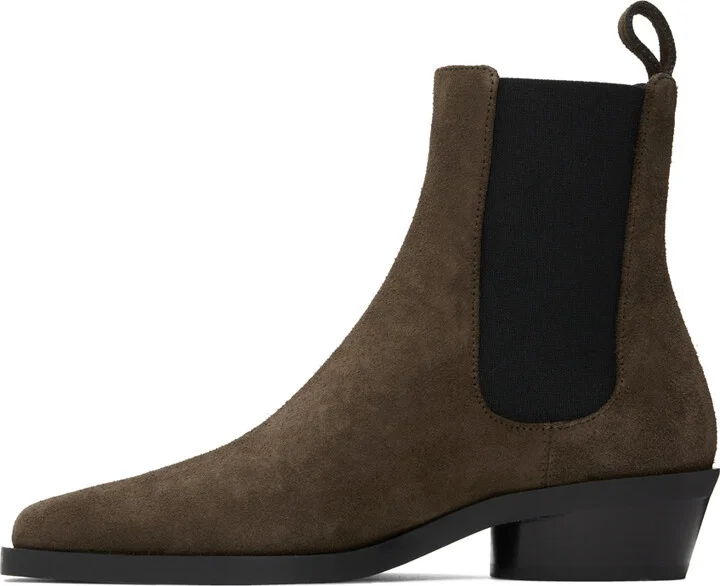 Proenza Schouler Brown Bronco Chelsea Boots - Image 3