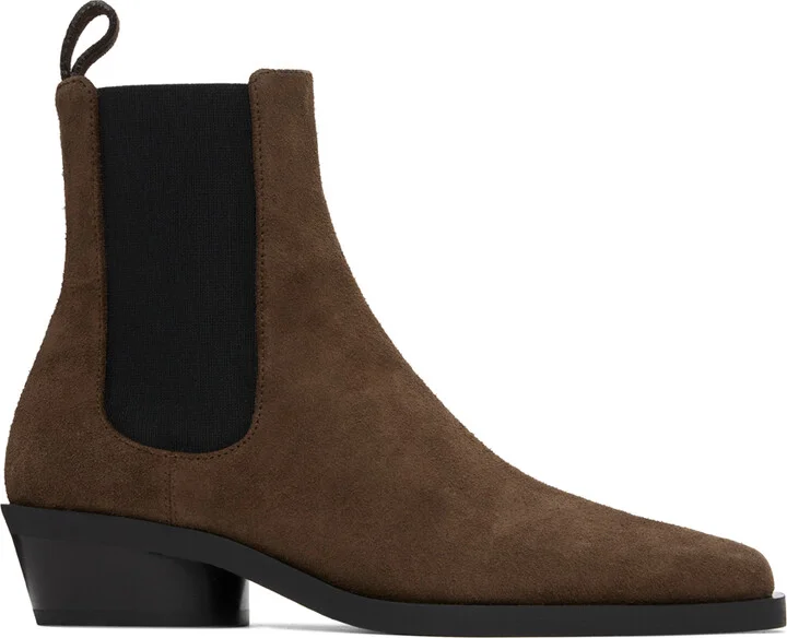 Proenza Schouler Brown Bronco Chelsea Boots