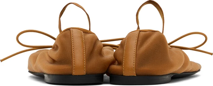 Proenza Schouler Brown Glove Mary Jane Ballerina Flats - Image 2