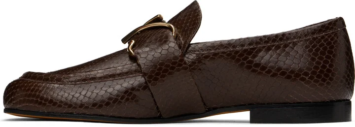 Proenza Schouler Brown Monogram Loafers - Image 3