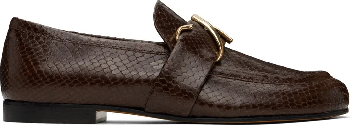 Proenza Schouler Brown Monogram Loafers