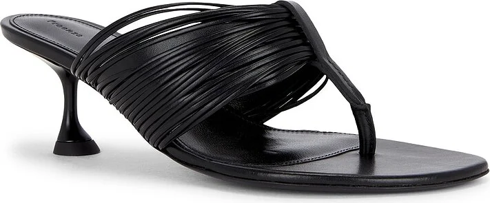 Proenza Schouler Cable Thong Sandal in Black - Image 2