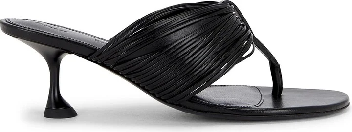 Proenza Schouler Cable Thong Sandal in Black