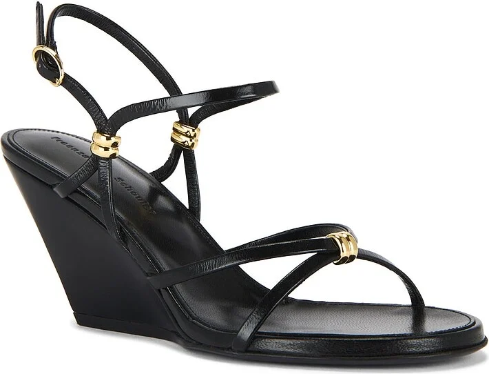 Proenza Schouler Coil Wedge Sandal in Black - Image 2