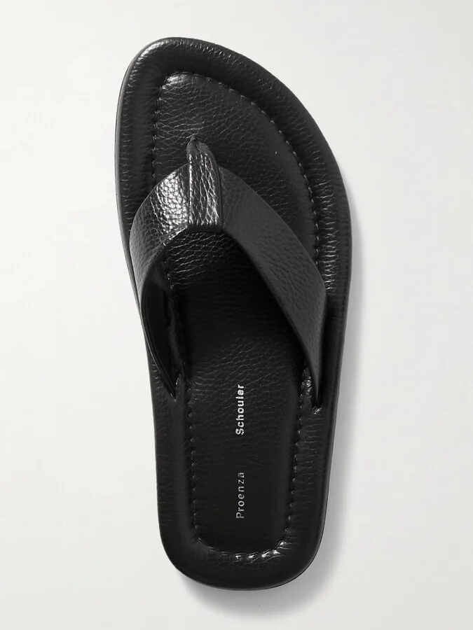 Proenza Schouler - Cooper Leather Flip Flops - Black