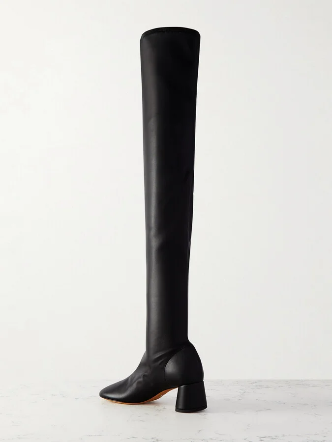 Proenza Schouler - Glove Leather Over-the-knee Boots - Black - Image 3