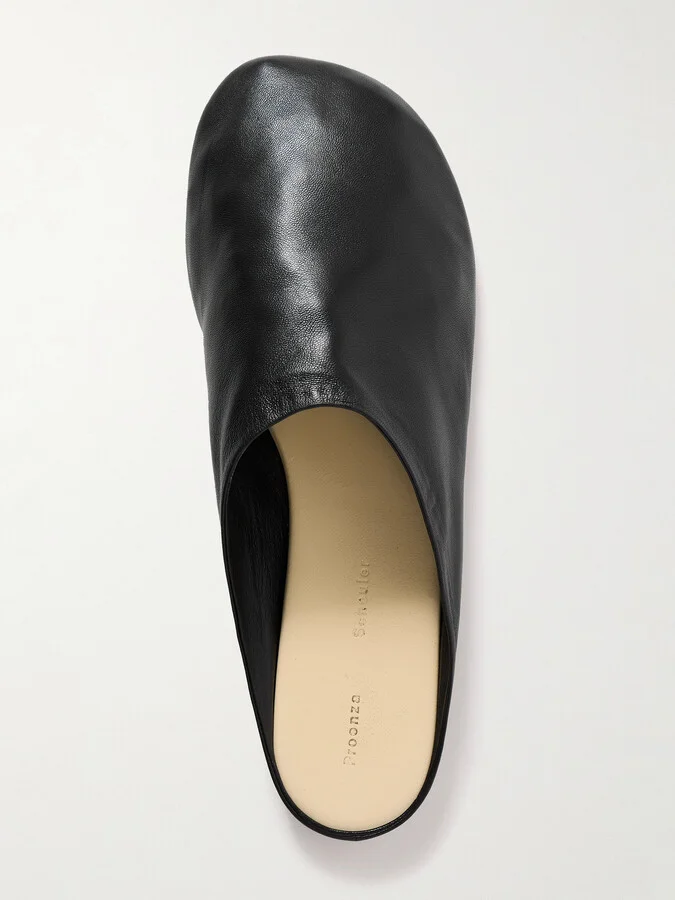 Proenza Schouler - Glove Leather Slippers - Black - Image 5