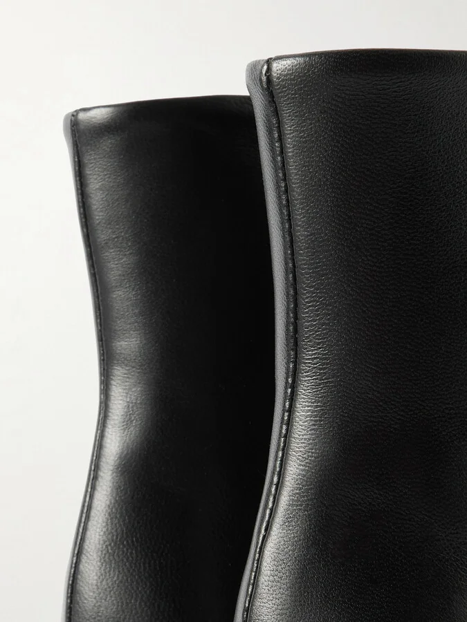 Proenza Schouler - Leather Ankle Boots - Black - Image 4