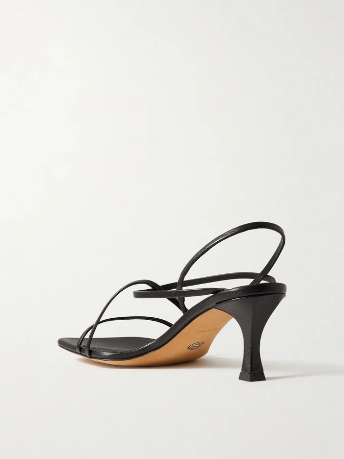 Proenza Schouler - Leather Slingback Sandals - Black - Image 3