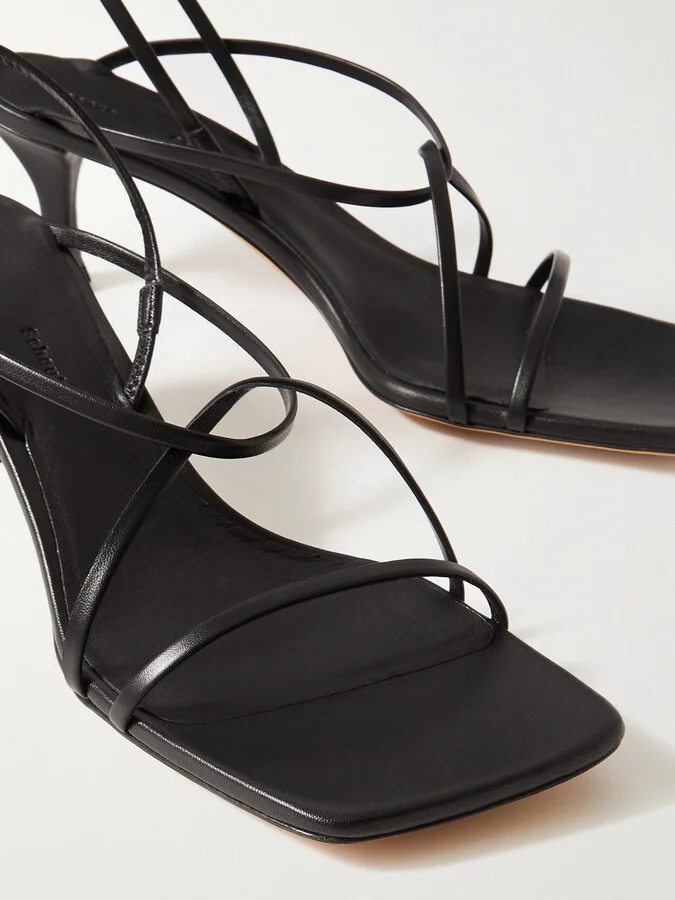Proenza Schouler - Leather Slingback Sandals - Black - Image 4