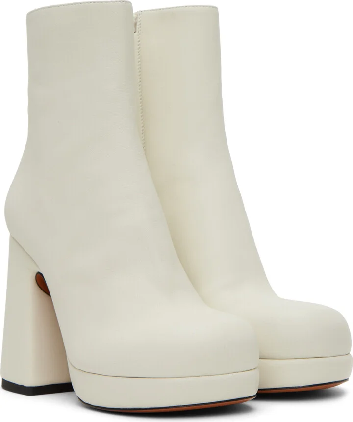 Proenza Schouler Off-White Forma Platform Boots - Image 4