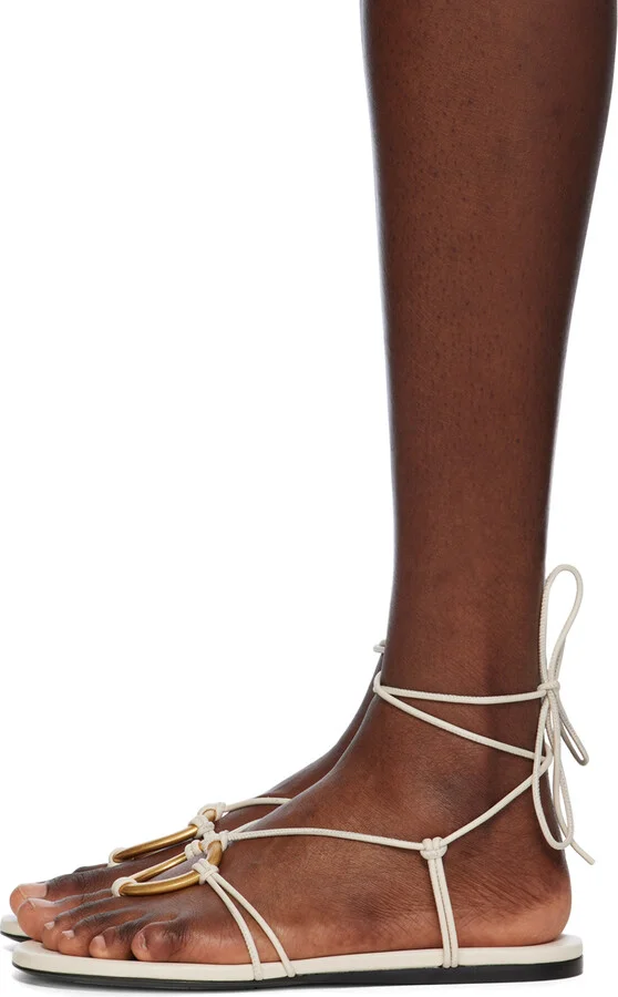Proenza Schouler Off-White Hoop Sandals - Image 3