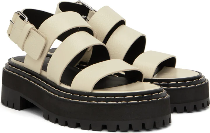 Proenza Schouler Off-White Lug Sandals - Image 4
